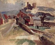 Delaunay, Robert Study of Road and church USA oil painting artist